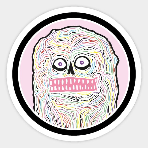 Mr. Monster Sticker by The_Black_Dog